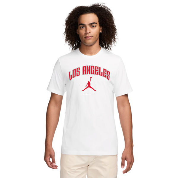 Jordan LA City LBR Short Sleeve Crew - Men's - White