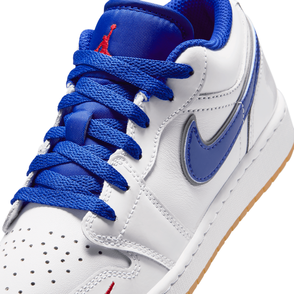 Jordan AJ 1 Low SE - Boys' Grade School - White/University Red/Old Royal - Image 7