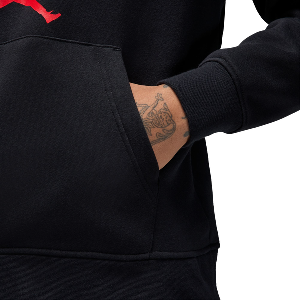Jordan New York City HBR Fleece Pullover - Men's - Black/Red/Black - Image 3