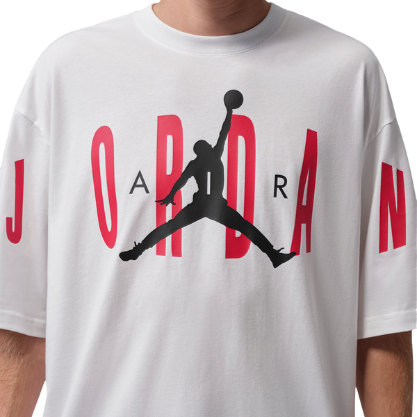 Jordan Stretch Oversized Short Sleeve Crew - Men's - White - Image 4