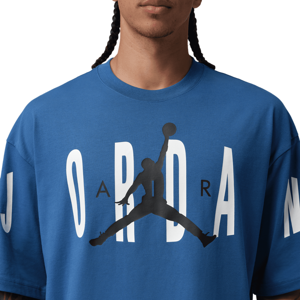Jordan Stretch Oversized Short Sleeve Crew - Men's - Blue - Image 4