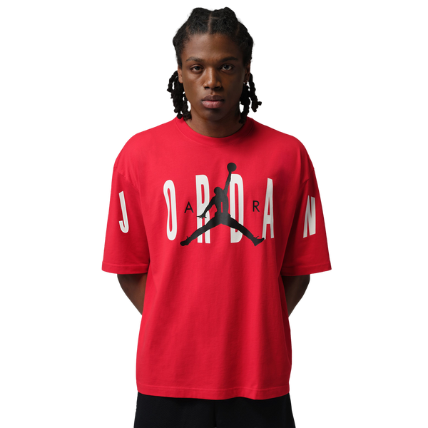 Jordan Stretch Oversized Short Sleeve Crew - Men's - Red