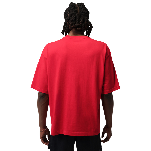 Jordan Stretch Oversized Short Sleeve Crew - Men's - Red - Image 2