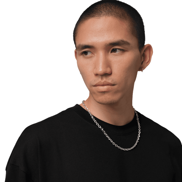 Jordan Torso Stretch Oversized Short Sleeve Crew - Men's - Black/Wolf Grey - Image 3