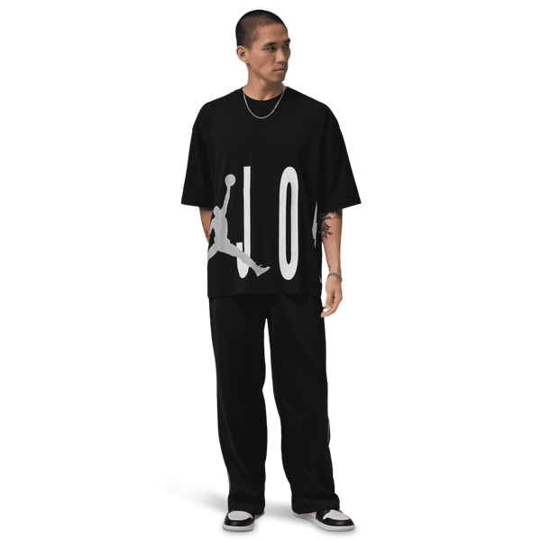 Jordan Torso Stretch Oversized Short Sleeve Crew - Men's - Black/Wolf Grey - Image 5