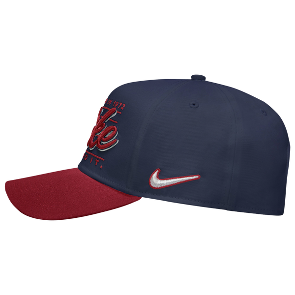 Nike A-Frame Lined Rise Cap - Adult - Navy/Maroon - Image 5