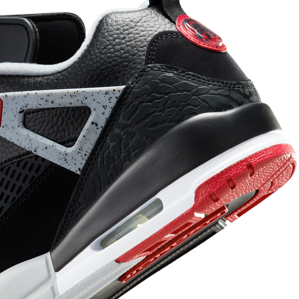 Jordan Spizike Low - Men's - Black/Grey/Red - Image 8