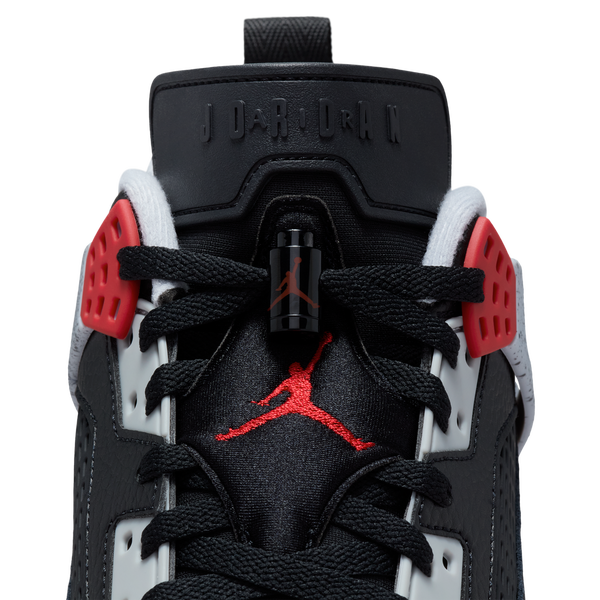 Jordan Spizike Low - Men's - Black/Grey/Red - Image 9