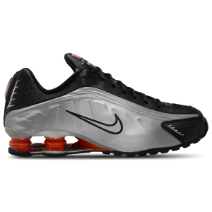 Nike Shox R4 - Men's - Metallic Silver/Metallic Silver/Picante Red