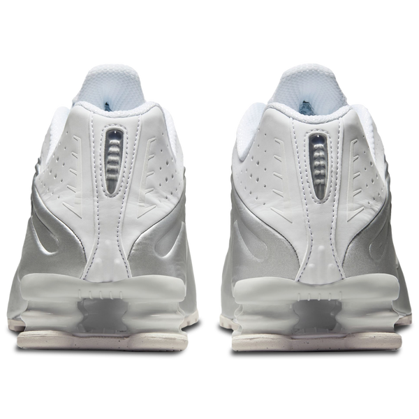 Nike Shox R4 - Men's - White/Metallic Silver - Image 3