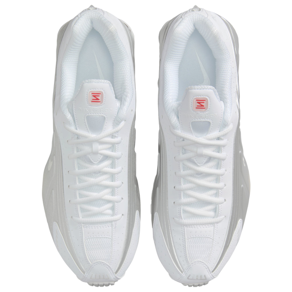 Nike Shox R4 - Men's - White/Metallic Silver - Image 4