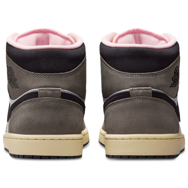 Jordan Air Jordan 1 Mid SE - Men's - White/Cave Stone/Oil Grey - Image 3