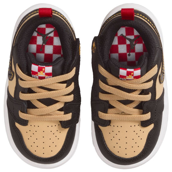 Jordan Retro 1 Low ALT SE Uni - Boys' Toddler - Red/Tan - Image 4