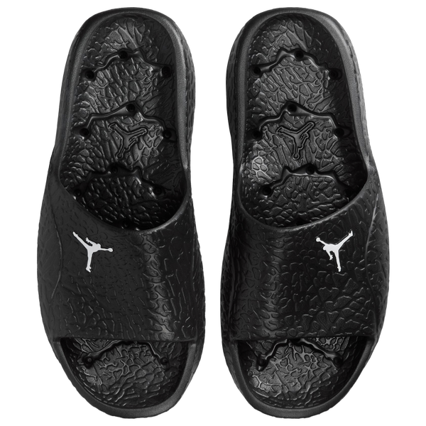 Jordan Franchise Shower Slides - Men's - Black/White - Image 3