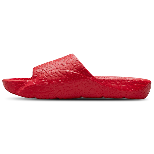 Jordan Franchise Shower Slides - Men's - Black/Fire Red - Image 2