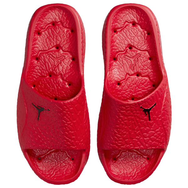 Jordan Franchise Shower Slides - Men's - Black/Fire Red - Image 3