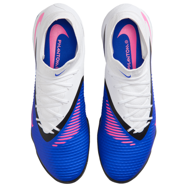 Nike Phantom 6 High Acad TF - Men's - Racer Blue/Pink Blast/White - Image 4