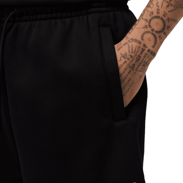 Jordan Brooklyn Stretch Fleece Short - Men's - Black/Wolf Grey - Image 3