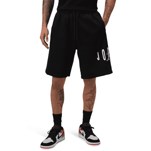 Jordan Brooklyn Stretch Fleece Short - Men's - Black/Wolf Grey - Image 6