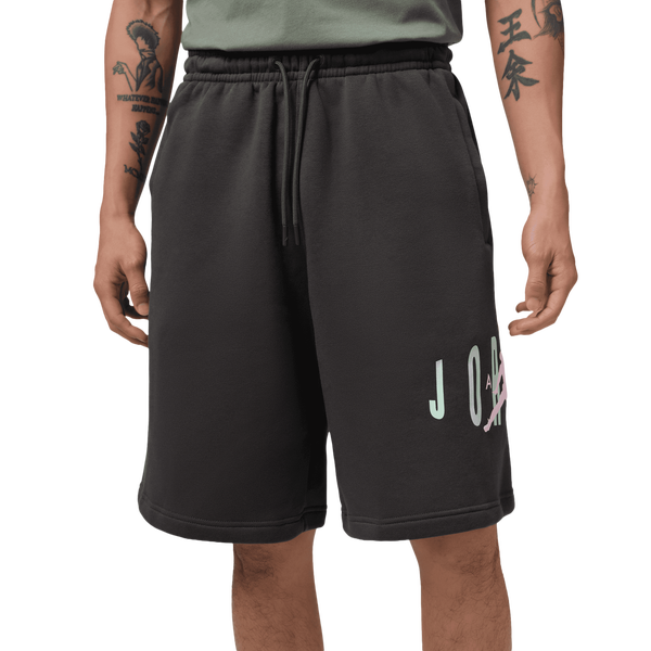 Jordan Brooklyn Stretch Fleece Short - Men's - Anthracite/Iced Carmine