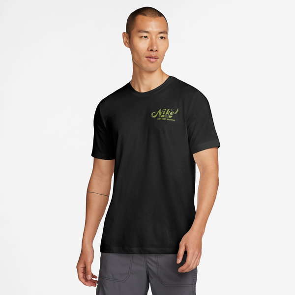 Nike Dri-FIT 3MO Slub GFX T-Shirt - Men's - Black/White