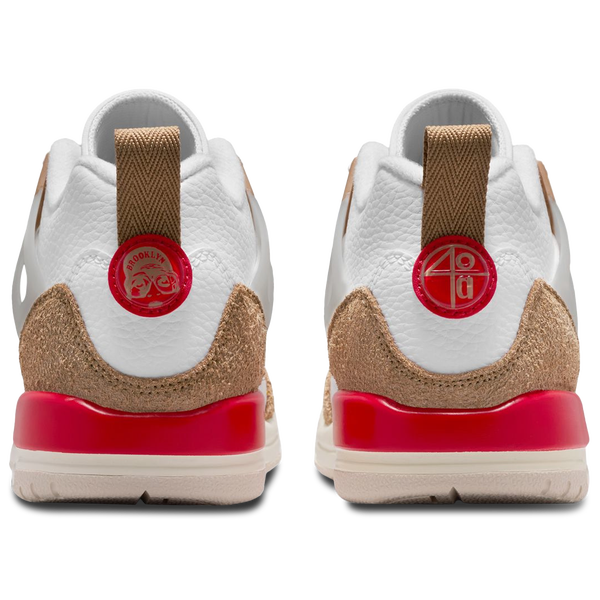 Jordan Spizike Low - Girls' Grade School - White/Fire - Image 3