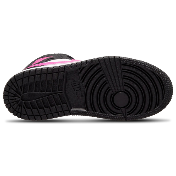 Jordan Air Jordan 1 Mid SE - Girls' Preschool - Pink/Black/White - Image 4