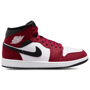 Jordan AJ1 Mid SE - Men's - Red/White/Black