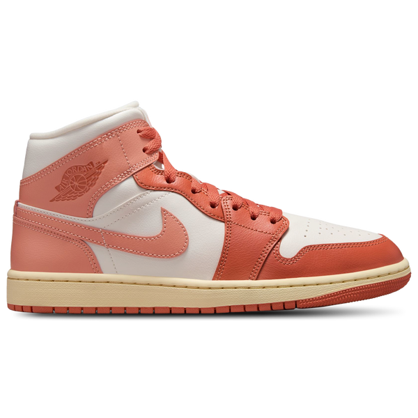 Jordan AJ 1 Mid - Women's - Sail/Pink