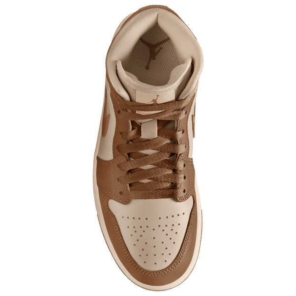 Jordan AJ 1 Mid - Women's - Light British Tan/Chalk - Image 3
