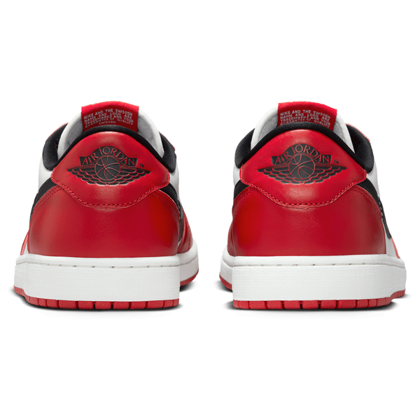 Jordan AJ 1 Retro Low OG - Men's - White/Red/Black - Image 3