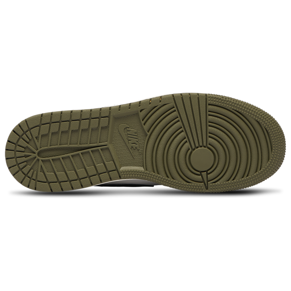 Jordan AJ 1 Retro Low OG - Boys' Grade School - White/Olive/Black - Image 5