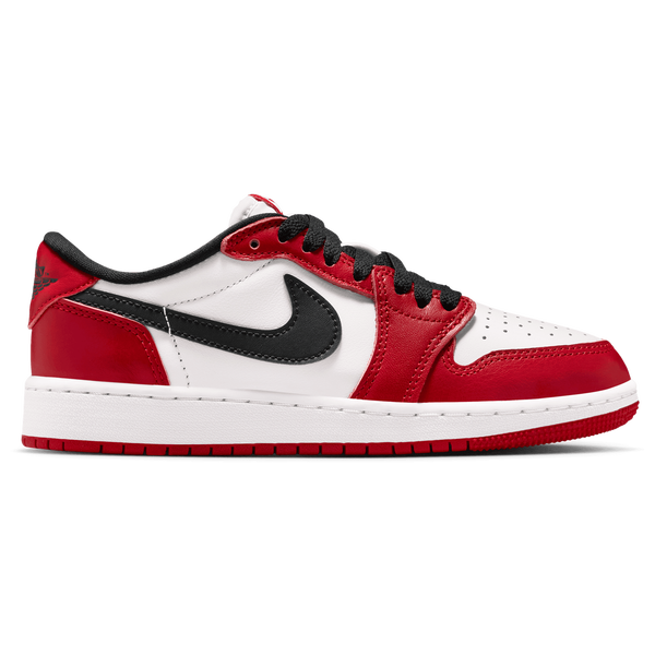 Jordan AJ 1 Retro Low OG - Boys' Grade School - Summit White/Varisty Red/Black