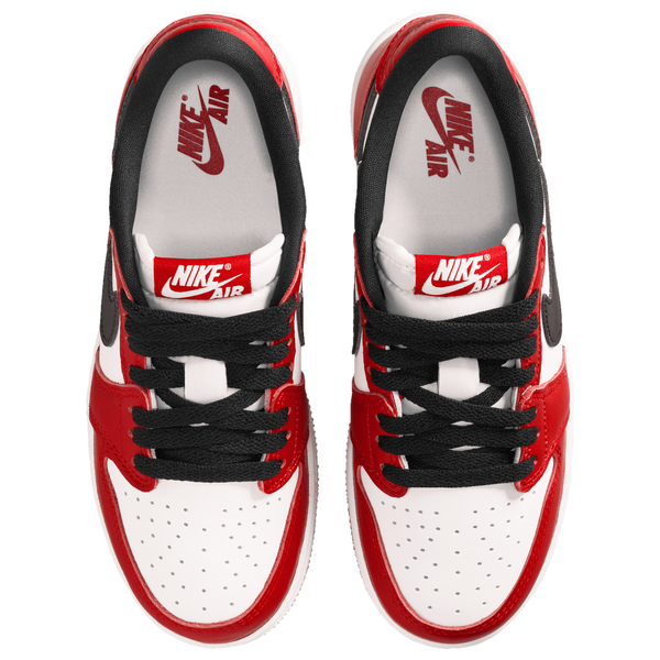 Jordan AJ 1 Retro Low OG - Boys' Grade School - Summit White/Varisty Red/Black - Image 4