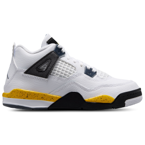Jordan Retro 4 - Boys' Preschool - White/Blue/Yellow