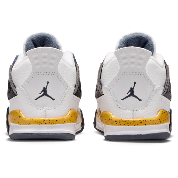 Jordan Retro 4 - Boys' Toddler - Yellow/White/Blue - Image 3