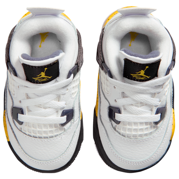 Jordan Retro 4 - Boys' Toddler - Yellow/White/Blue - Image 4