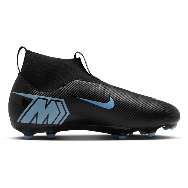 Nike JR Zoom Superfly 10 Acad FG/MG - Boys' Grade School - Black/Ice Blue