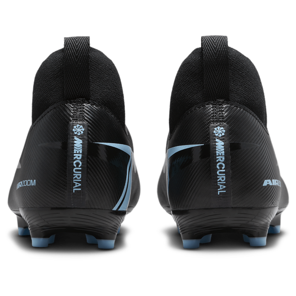 Nike JR Zoom Superfly 10 Acad FG/MG - Boys' Grade School - Black/Ice Blue - Image 3