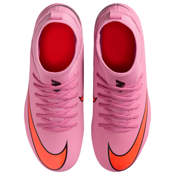 Nike JR Superfly 10 Club FG/MG - Boys' Grade School - Magic Flamingo/Total Crimson/Black - Image 4