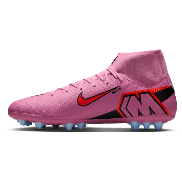 Nike Zm Superfly 10 Academy AG - Men's - Black/Magic Flamingo/Total Crimson - Image 2
