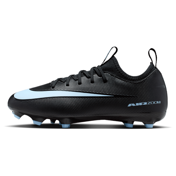 Nike JR Zoom Vapor 16 Academy FG/MG - Boys' Grade School - Black/Ice Blue - Image 2