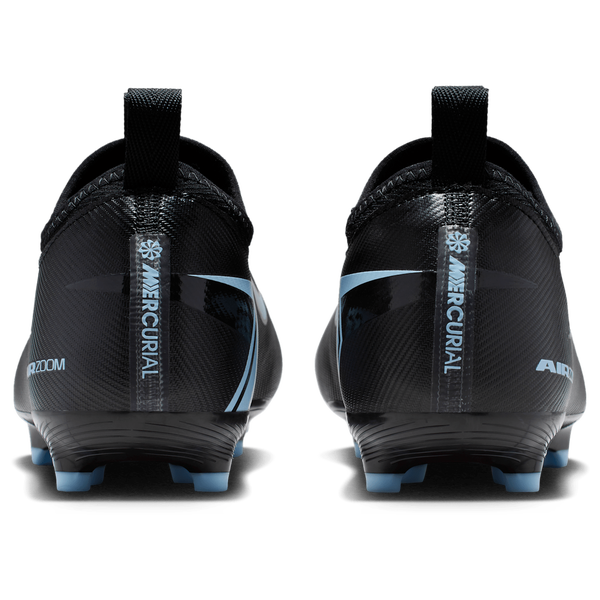 Nike JR Zoom Vapor 16 Academy FG/MG - Boys' Grade School - Black/Ice Blue - Image 3