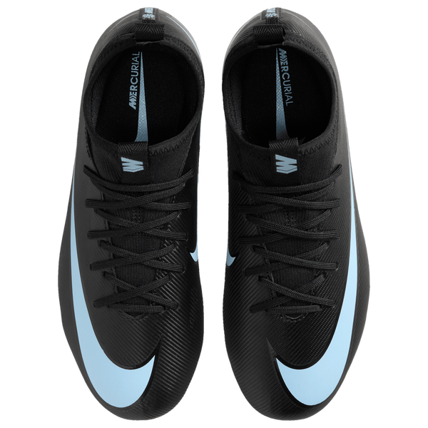 Nike JR Zoom Vapor 16 Academy FG/MG - Boys' Grade School - Black/Ice Blue - Image 4