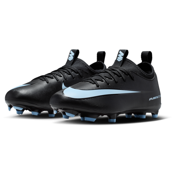 Nike JR Zoom Vapor 16 Academy FG/MG - Boys' Grade School - Black/Ice Blue - Image 6