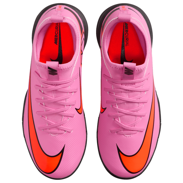 Nike JR Zoom Vapor 16 Academy IC - Boys' Grade School - Magic Flamingo/Black/Total Crimson - Image 4