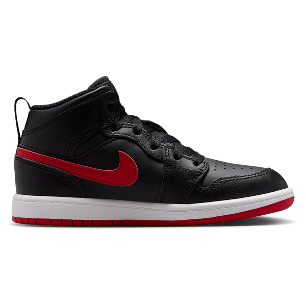 Jordan AJ 1 Mid - Boys' Preschool - Univ Red/White/Black