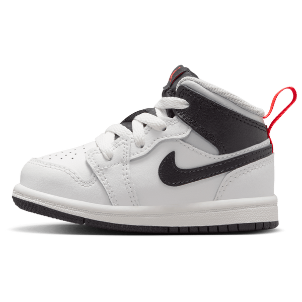 Jordan AJ 1 Mid - Boys' Toddler - Summit White/Black/Infrared - Image 2