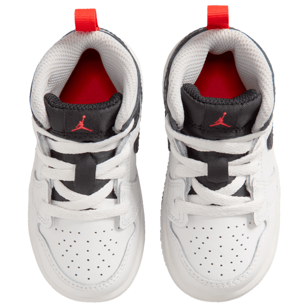 Jordan AJ 1 Mid - Boys' Toddler - Summit White/Black/Infrared - Image 4