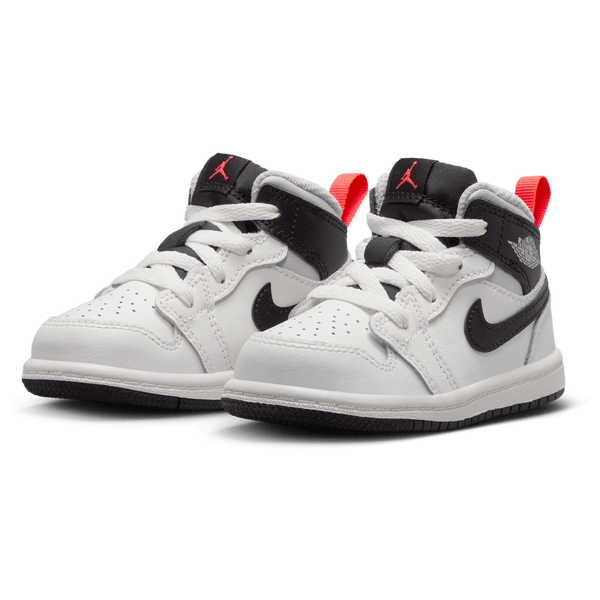 Jordan AJ 1 Mid - Boys' Toddler - Summit White/Black/Infrared - Image 6
